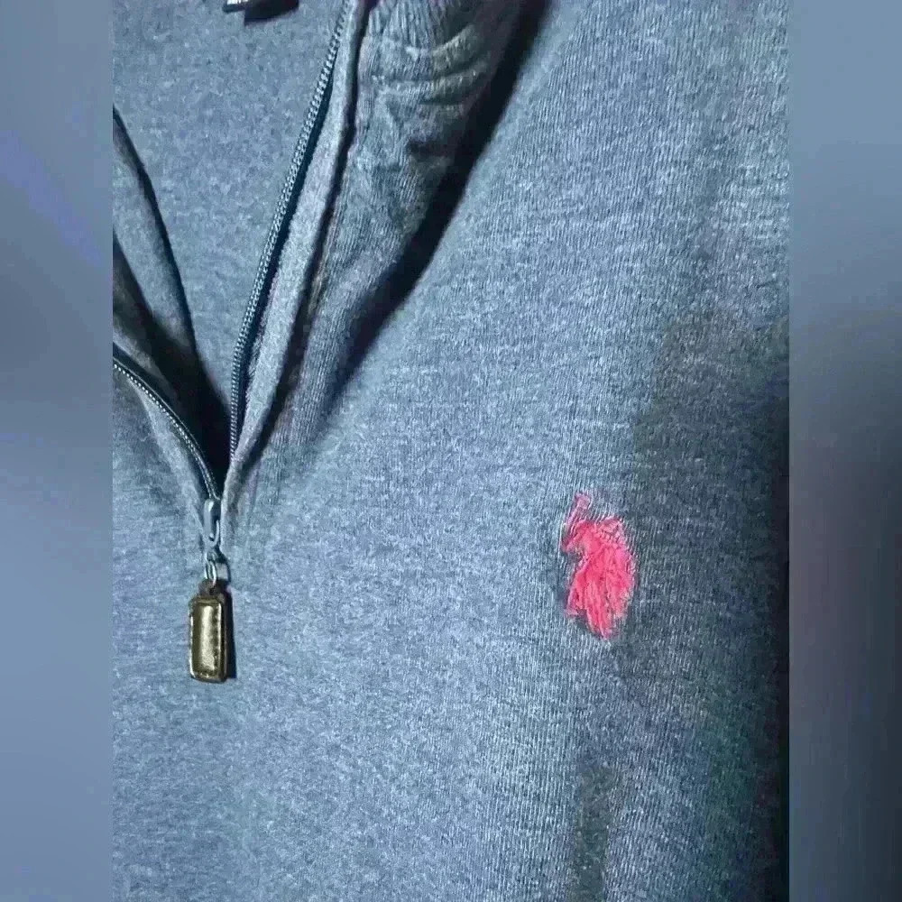 US polo assn. XXL men’s pullover 1/4 zip long sleeve Tshirt - Picture 3 of 6